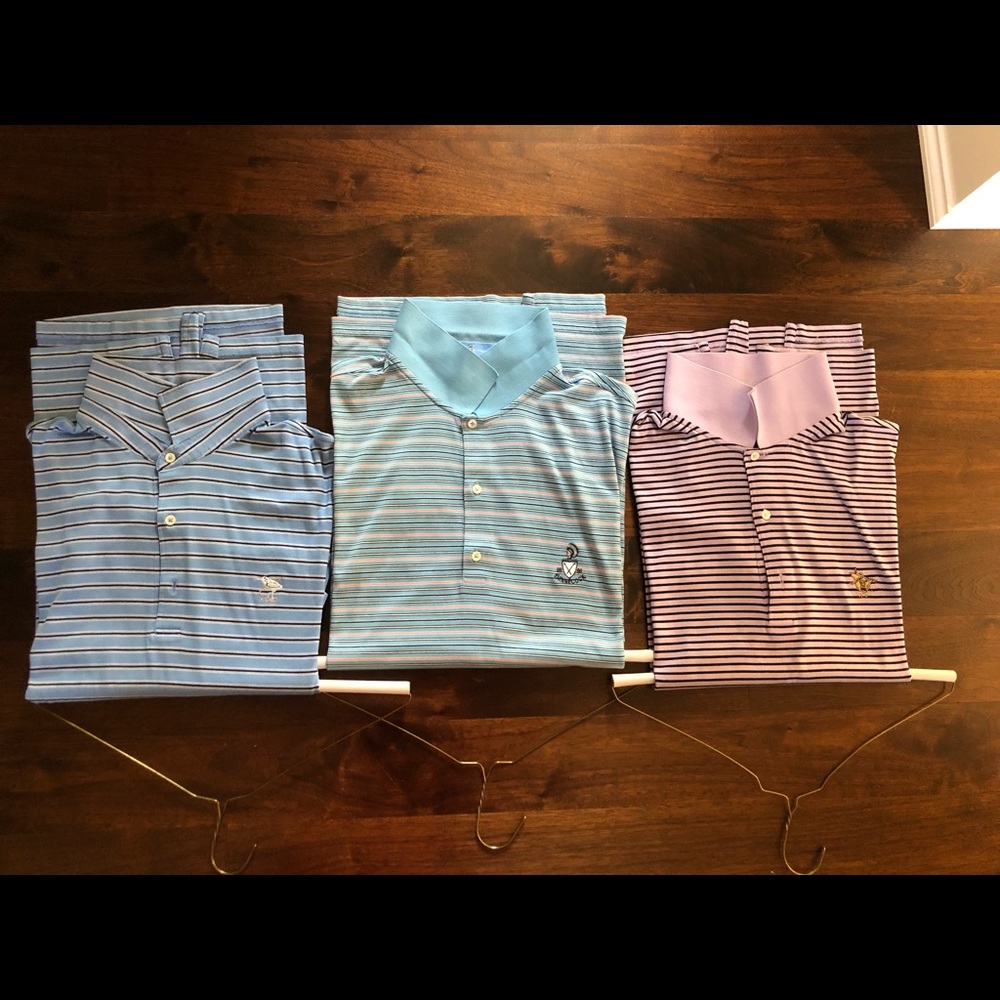 3 XL Fairway and Greene  golf shirts